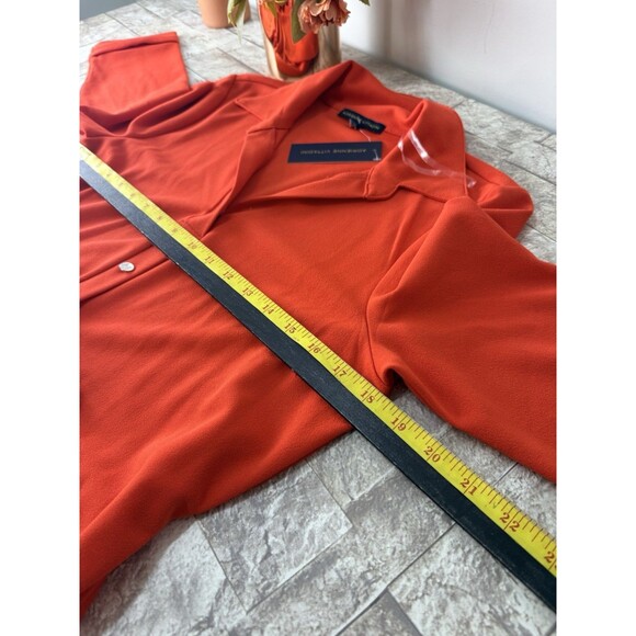 NWT Adrienne Vittadini Dress Womens M Orange Bottoms Stretch - Picture 8 of 11
